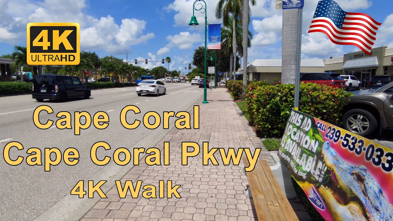 Cape Coral Pkwy 4K Walk YouTube