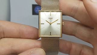 1966 Longines 9K Gold Vintage Watch With Solid Gold Bracelet