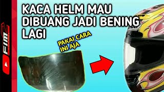 solusi menghilangkan baret pada kaca mobil akibat obat pembersih jamur. 