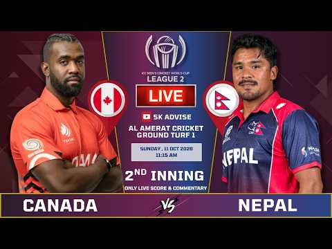 NEPAL VS CANADA 2nd INNING | <strong>ICC</strong> <strong>CWC</strong> <strong>LEAGUE</strong> <strong>2</strong> 133RD MATCH | LIVE SCORE &amp; COMMENTARY | NEP VS CAN