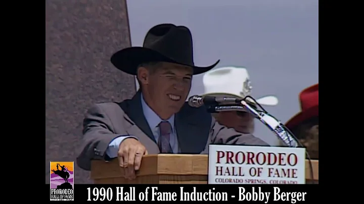 Bobby Berger 1990 acceptance speech into the ProRo...