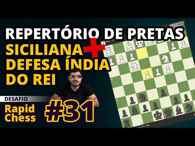 Jogue a Índia do Rei contra todas essas aberturas!! - Desafio Rapidchess  Bobby Fischer (Ep115) 