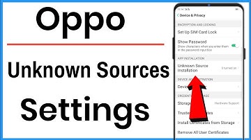 Oppo Unknown Sources Settings | How To Find Unknown Sources On Oppo A3S