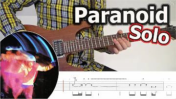 Black Sabbath - Paranoid Guitar Solo Tutorial | Slowed Down | Tabs