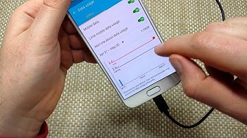 Samsung Galaxy S6 Data Usage Screen to manage control or find out what used your Data