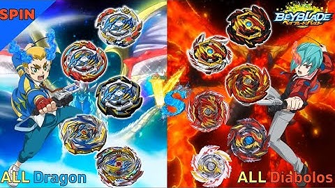 베이블레이드 버스트 다이너마이트 올 드래곤 VS 올 디아볼로스 릴레이배틀 【ALL Dragon VS ALL Diabolos】 relay battle Beyblade Burst DB