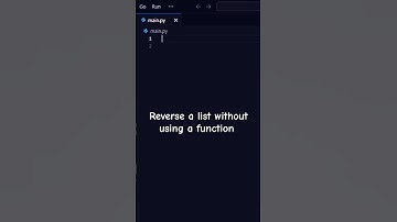how to reverse a list without using a function #coding #python #learnpython #pythoncode