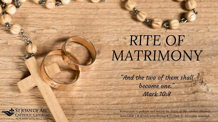Rite of Matrimony for John Pope and Kimberly Burley