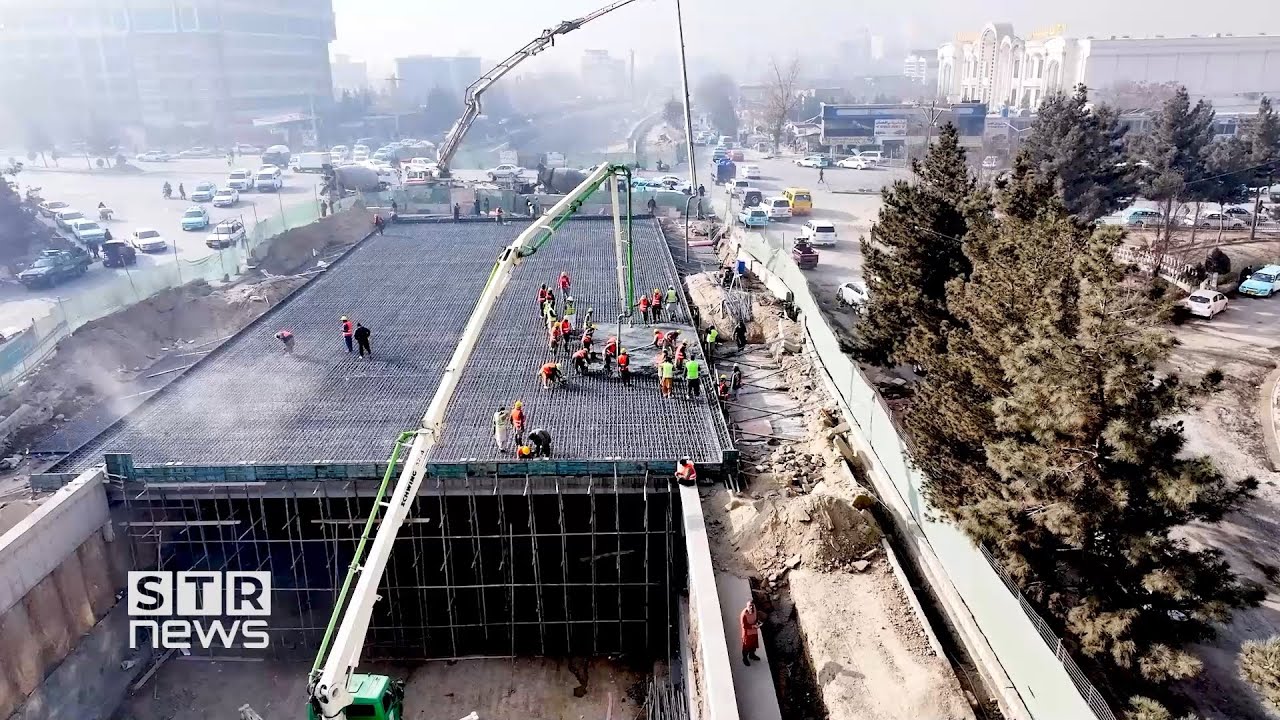 په بره کي څلورلارې کې د هوايي پله او تر ځمکې لاندې سړک چارې په چټکۍ سره  روانې دي