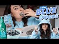 24hrs eating ONLY blue foods