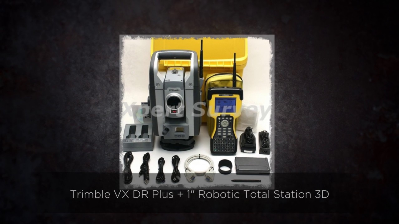 Trimble VX DR Plus + 1″ Robotic Total Station 3D Spatial Sca YouTube