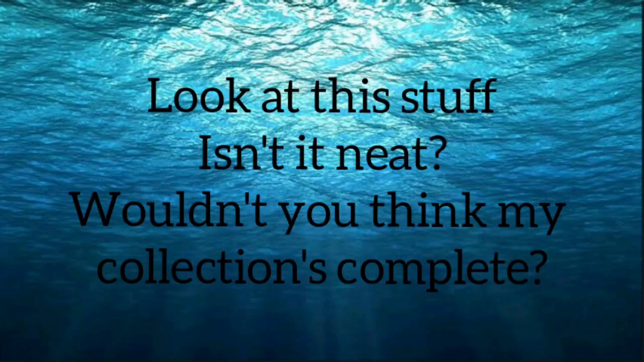 Part of your world lyrics ( Little Mermaid) - YouTube