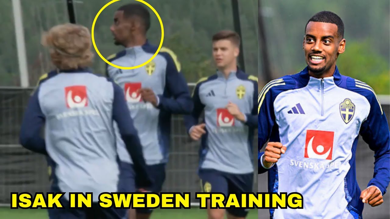 Alexander Isak First Training Session in 3 Months with Sweden - YouTube