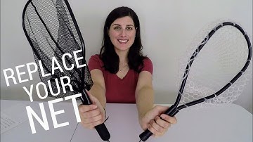 How to Replace Your Fishing Net Bag | Upgrade to a Rubber Net (Frugal Fishing)