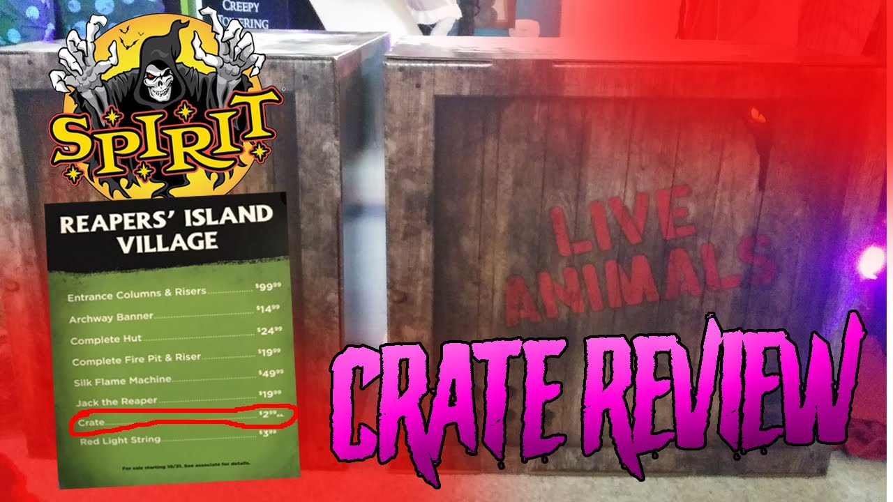 Spirit Halloween Live Animals Crate REVIEW - Reaper's Island ISE Piece | Reaper Reviews