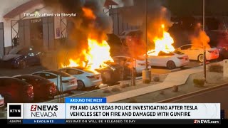 FBI investigating fires at Las Vegas Tesla service center