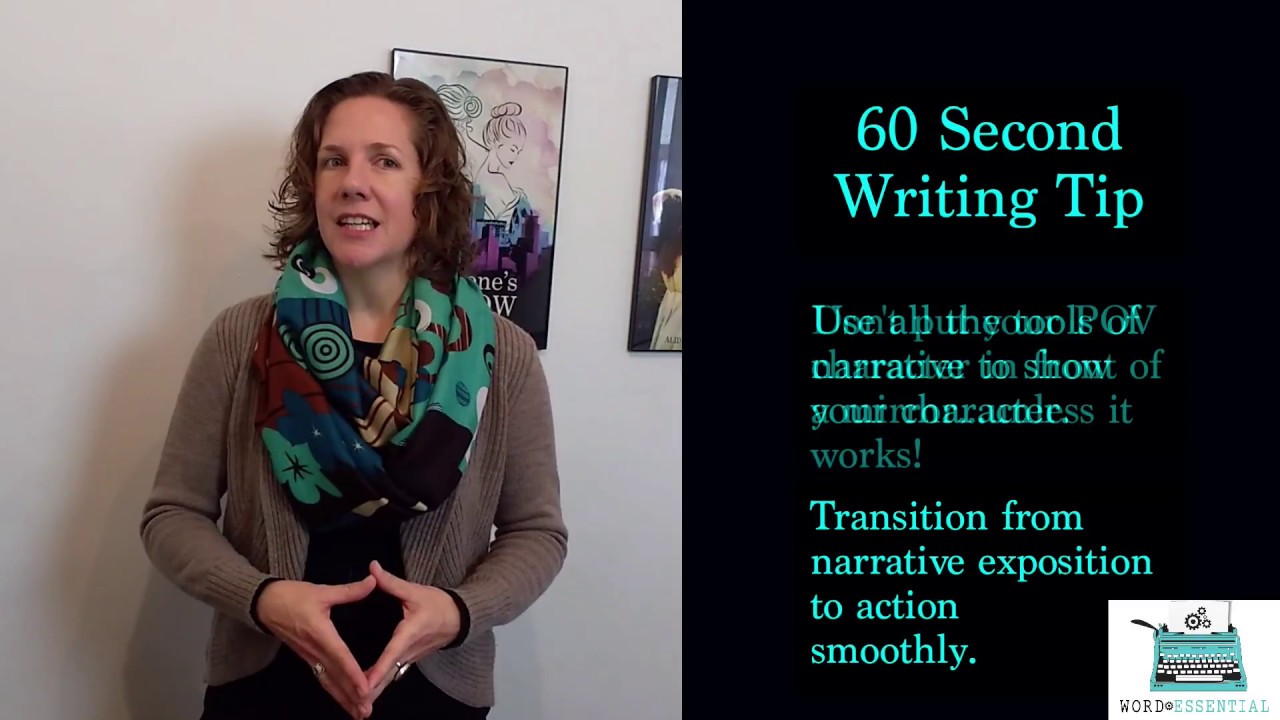 Word Essential 60 Second Writing Tip Showing Your POV Character YouTube