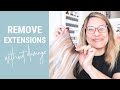 How To REMOVE HAND TIED Extensions at Home WITHOUT Damaging Your Hair