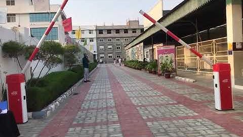 Boom barrier gates AmpleTrails Biometric Attendance System