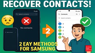 How to RESTORE deleted contacts on Android (Samsung S24 Ultra) | Do it before it's too LATE screenshot 1