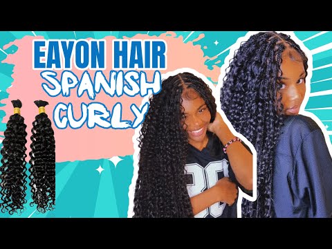 Full Boho Braids Using Eayon Hairs Spanish Curly | Dopeaxxpana