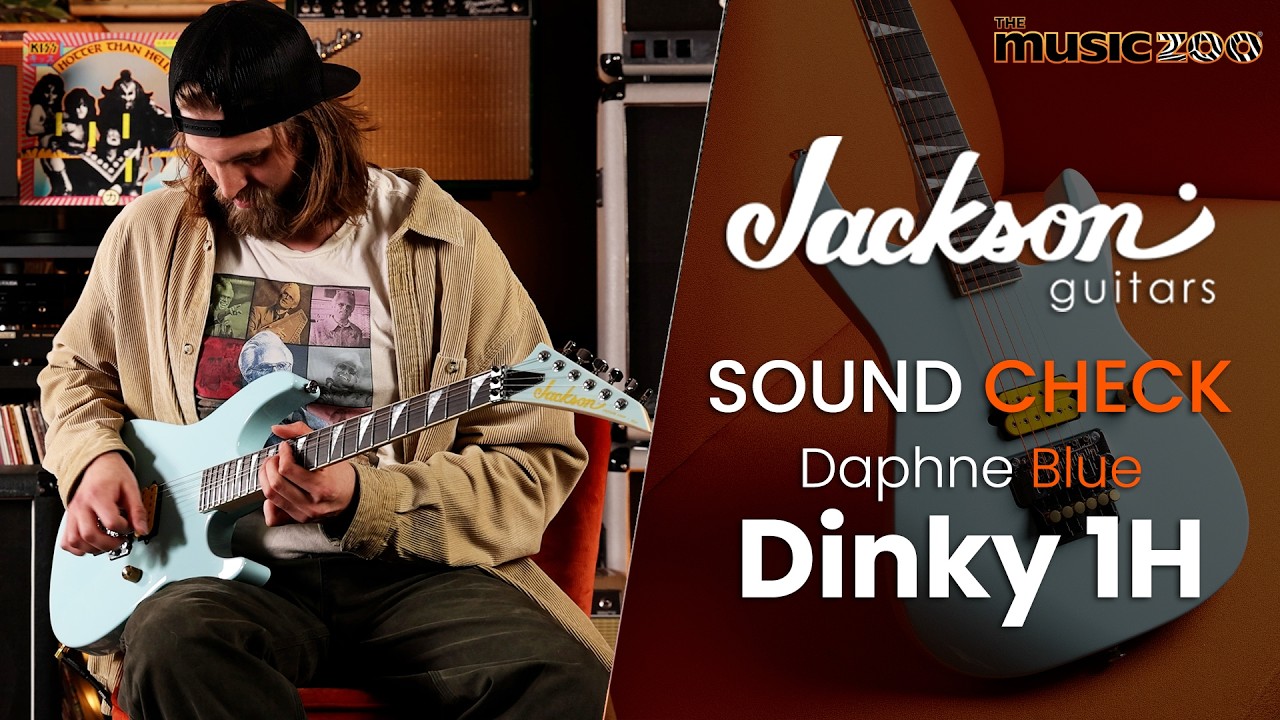 Jackson Custom Shop Dinky 1H Daphne Blue | The Music Zoo