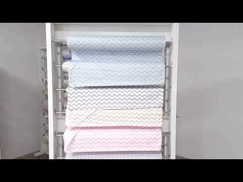 Сатин. Зигзаг блакитний дрібний, видео 1