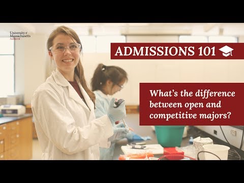 What's the difference between open and competitive majors? - College Admissions 101