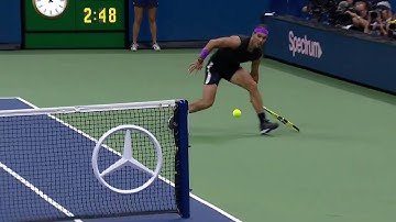 Rafael Nadal Goes AROUND the Net Against Marin Cilic | US Open 2019 Hot Shot