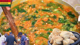 The Easiest Party Pleasing Sinews Okra Soup You Would Ever Make / Delicious Slimy Ntini Okro Soup screenshot 4