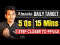 CAT 2025 Quant Preparation | 5 Questions in 15 minutes = 1 step closer to 99%ile