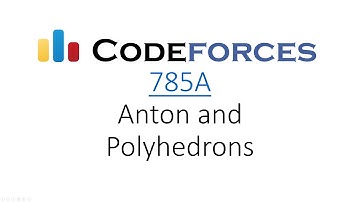 Codeforces: 785A - Anton and Polyhedrons