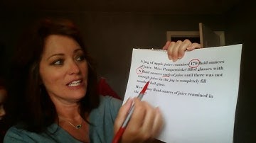 Word problem, long division, interpreting the remainder