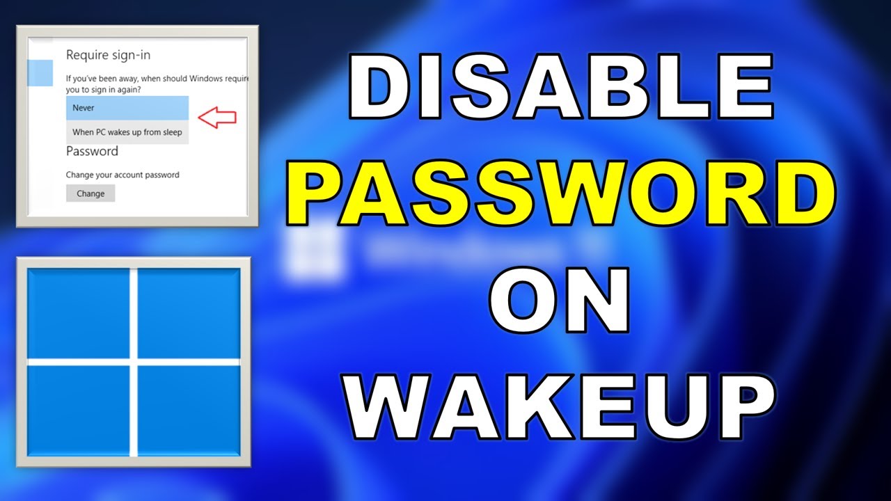 How to Disable Password on Wakeup from Sleep Windows 11 - YouTube
