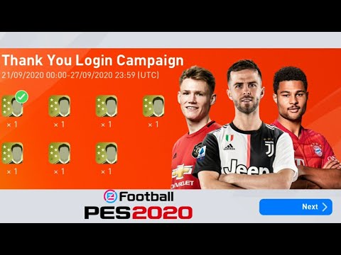 PES 2020 || FREE REWARDS || Thank You Login Campaign || Free 5* Trainers