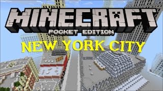NEW YORK CITY IN MCPE! Awesome Map / Build / Port In Minecraft PE! (Pocket Edition) screenshot 3