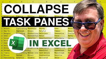 Excel Task Panes: Collapsing Excel Task Panes - Episode 2320