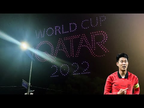 Drone light show [World cup 2022] edition at Gwangan-li beach