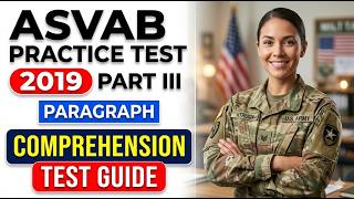Pass 2026 ASVAB Practice Test Part 3 Paragraph Comprehension on Your First Try