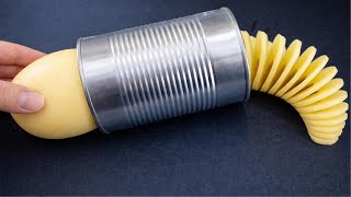 Spiral Potato Cutter Machine – How to Make a Spring-Shaped Potato Cutter at Home.