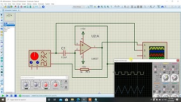 Differentiator using OP Amp. Simulation