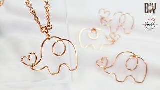 Fil Kolye Ucu Basit Sevimli Hayvan Yapımı 1144