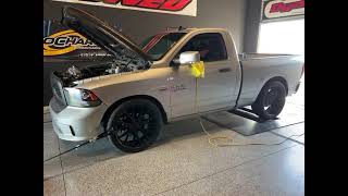 2013 Ram 1500 with built Stroked 5.7 Hemi & TRX Hellcat Supercharger on dyno