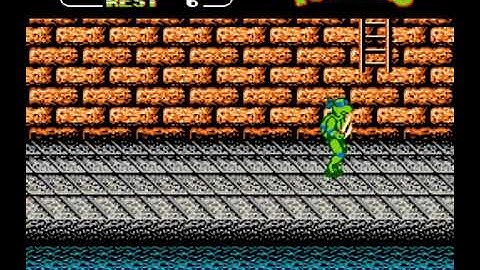 Teenage Mutant Hero Turtles II - The Arcade Game (NES) Complete Playthrough 1080p
