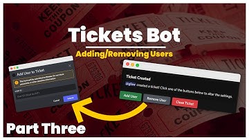 [NEW] Discord Tickets System | Adding/Removing Users | Part Three | Python