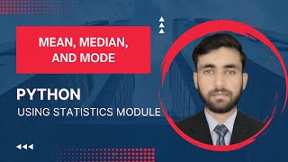 How to find the mean, median, and mode of given data in python |Statistics  module| |Codingna|