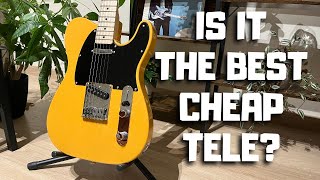 Squier Sonic Telecaster - The BEST Tele Under $200? Review & Sound Demo