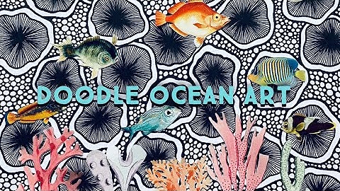 Doodle Art ATC’s 🐠🪸#collage #paper #art #papercrafts #collageart #artisttradingcards #atc #doodle