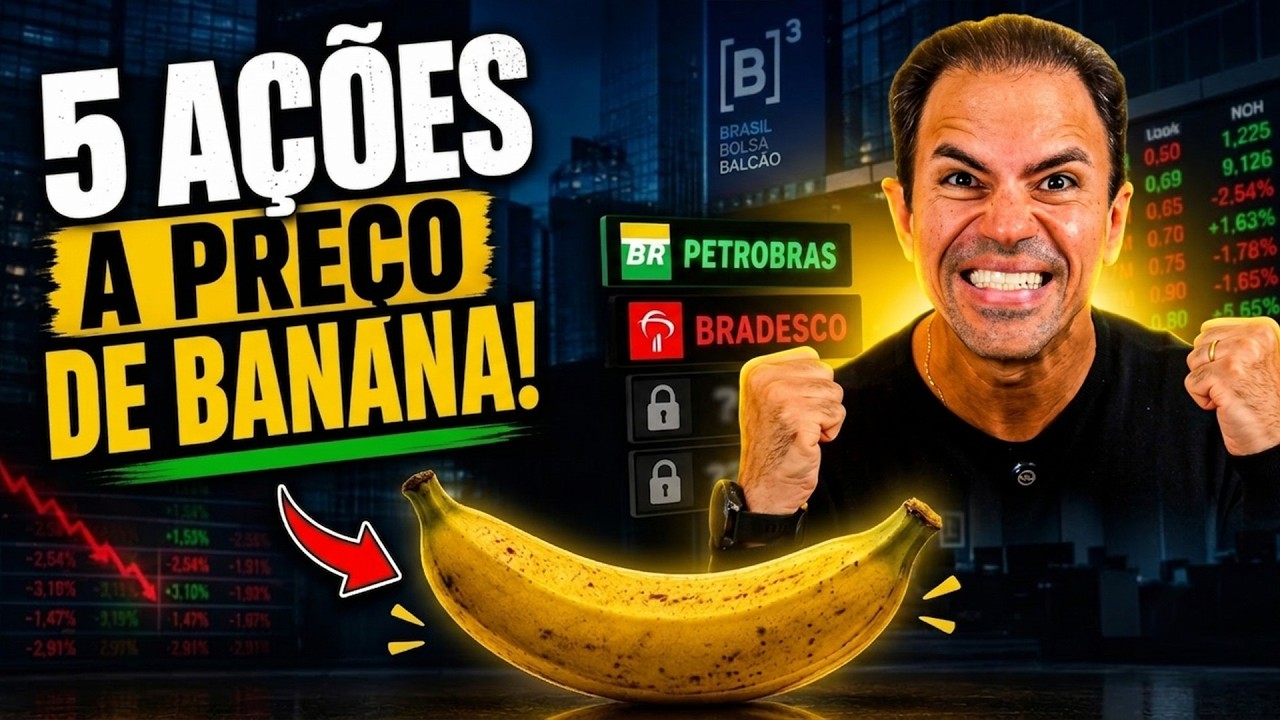 5 ações baratas