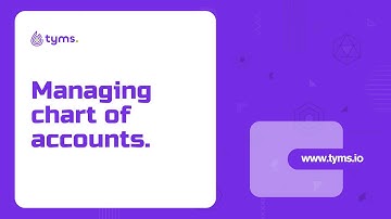Managing chart of accounts on Tyms